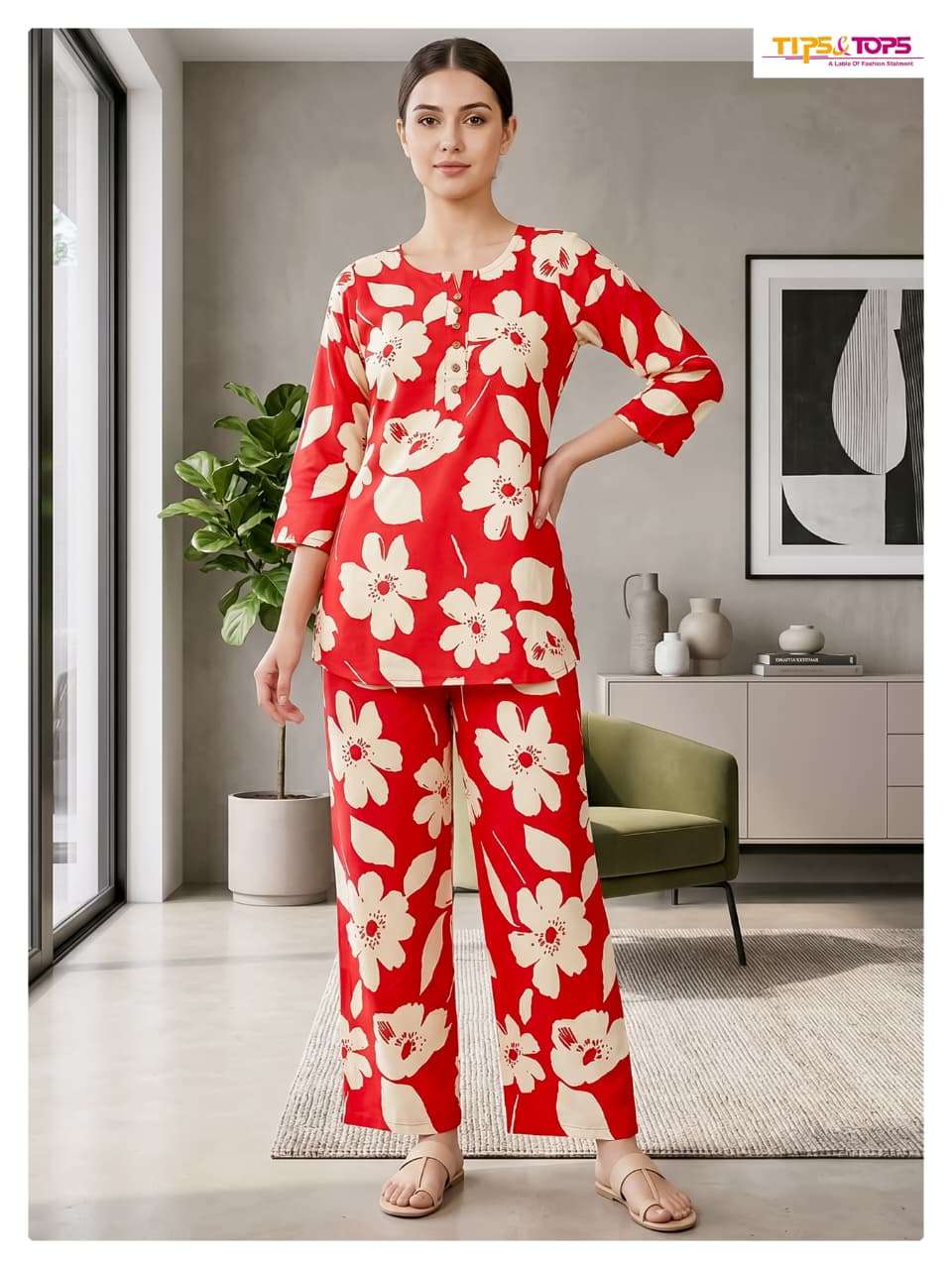 Tips & Tops Fashion Beats Vol 16 Printed Rayon Co Ord Set - Amrah Wholesale