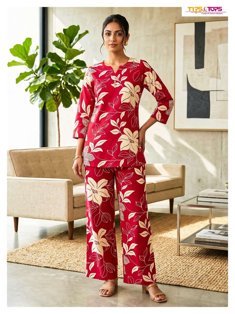 Tips & Tops Fashion Beats Vol 16 Printed Rayon Co Ord Set - Amrah Wholesale