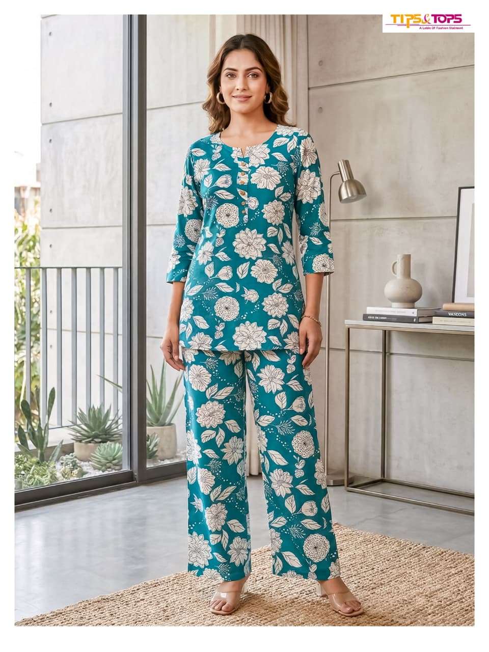 Tips & Tops Fashion Beats Vol 16 Printed Rayon Co Ord Set - Amrah Wholesale