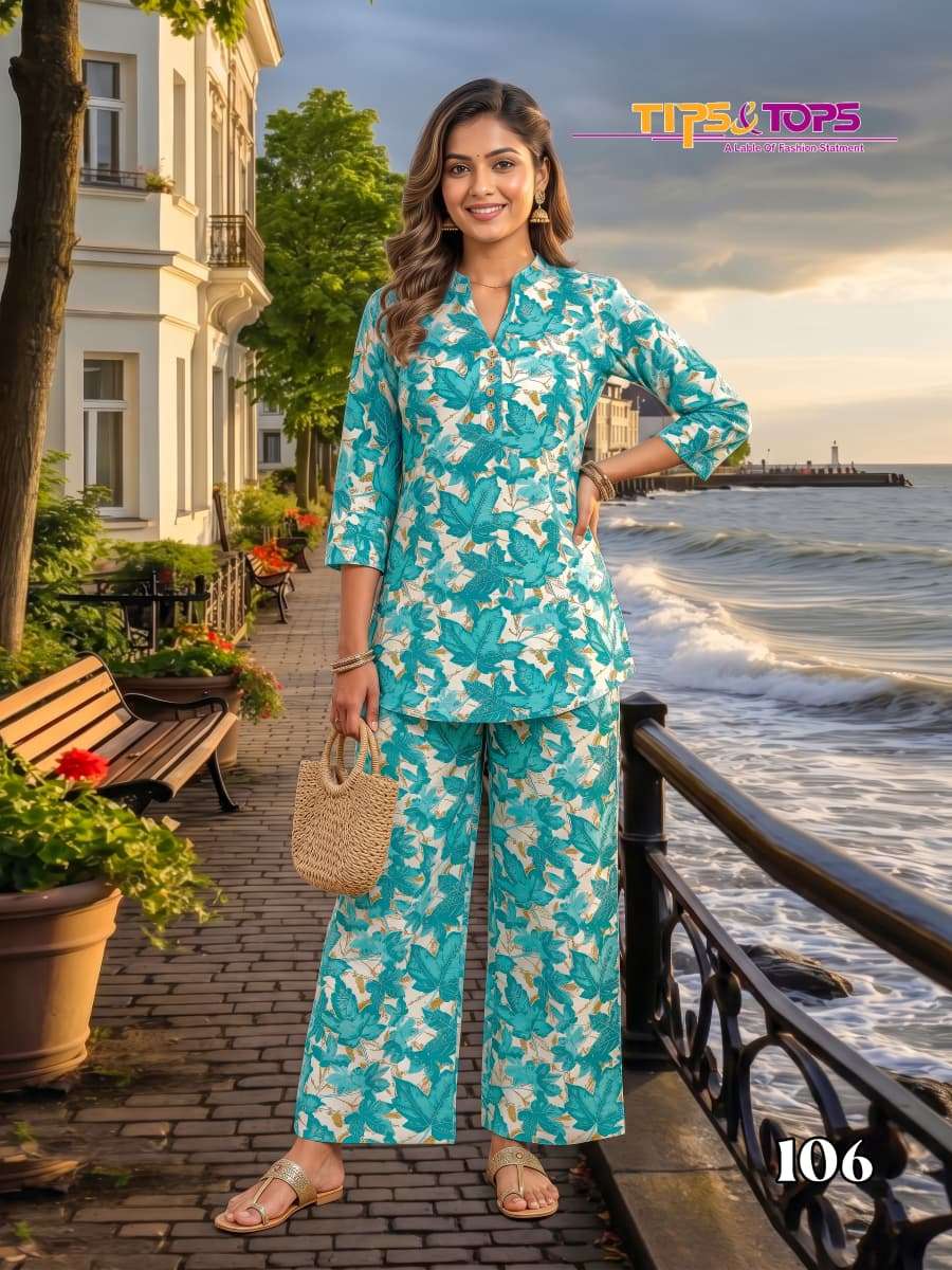 Tips & Tops Fashion Beats Vol 17 Rayon Printed Co-Ord Set - Amrah Wholesale