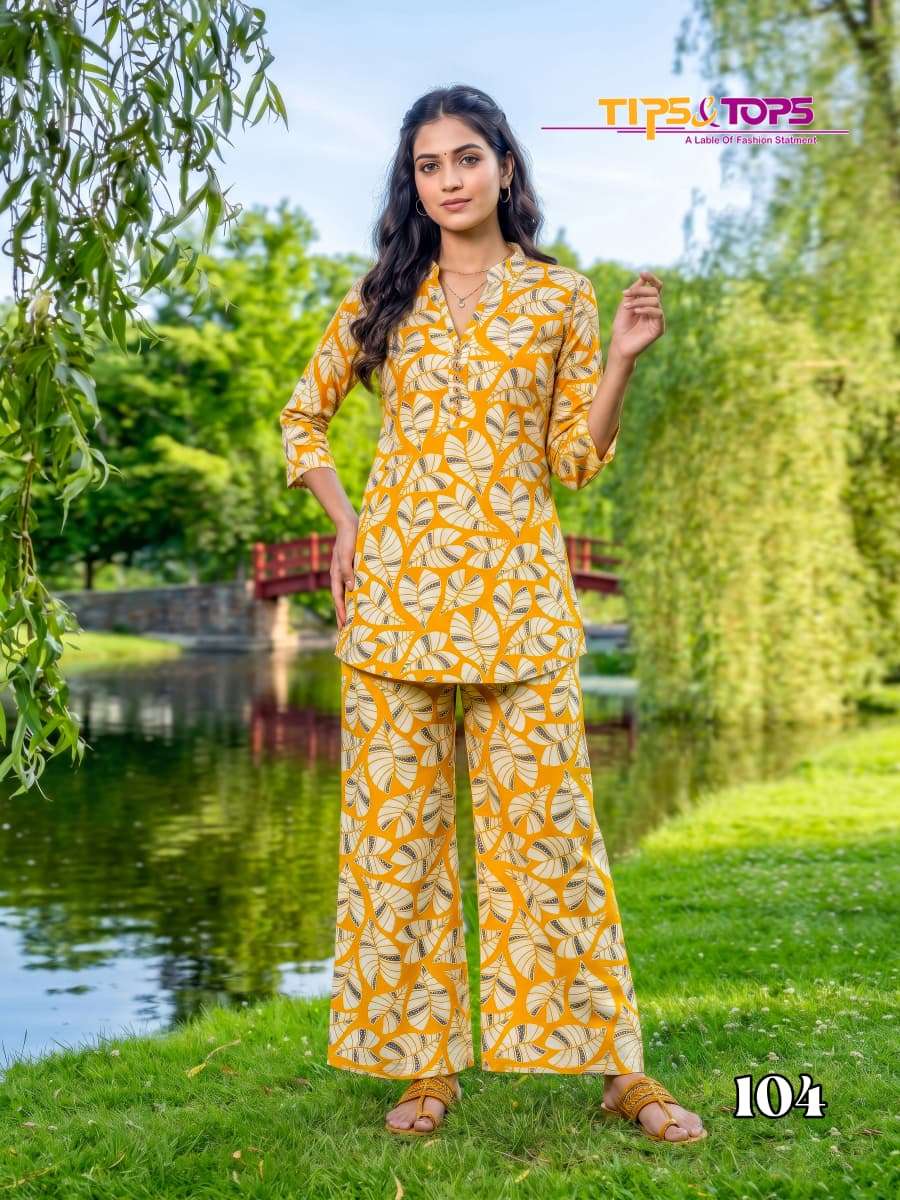 Tips & Tops Fashion Beats Vol 17 Rayon Printed Co-Ord Set - Amrah Wholesale