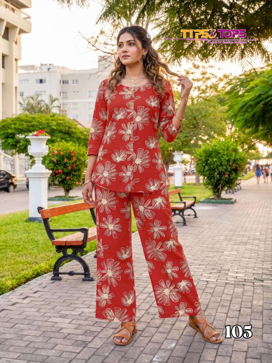 Tips & Tops Fashion Beats Vol 17 Rayon Printed Co-Ord Set - Amrah Wholesale