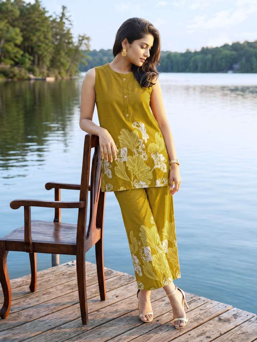 Tips & Tops Festive Beauty Vol 2 Rayon Printed Co-Ord Set