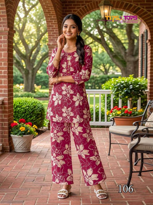 Tips & Tops Instagirl Vol 2 Heavy Rayon Printed Co Ord Set