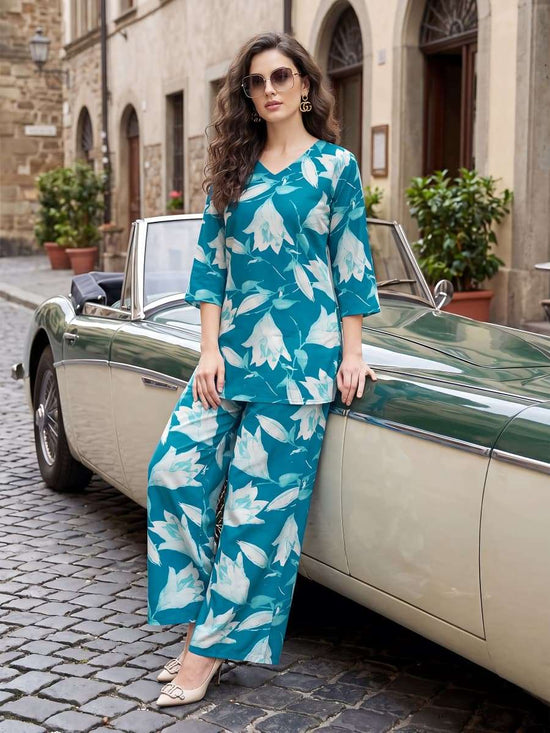 Tips & Tops Lifestyle Vol 4 Printed Rayon Co-Ord Set - Amrah Wholesale
