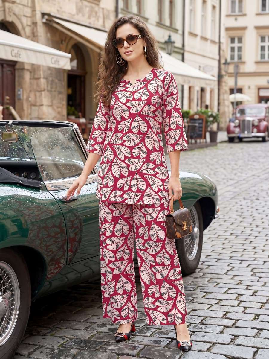 Tips & Tops Lifestyle Vol 4 Printed Rayon Co-Ord Set - Amrah Wholesale