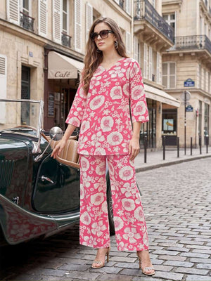 Tips & Tops Lifestyle Vol 4 Printed Rayon Co-Ord Set - Amrah Wholesale