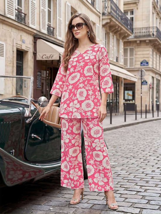 Tips & Tops Lifestyle Vol 4 Printed Rayon Co-Ord Set - Amrah Wholesale