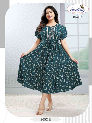 Trendy 2652 Rayon Kurti