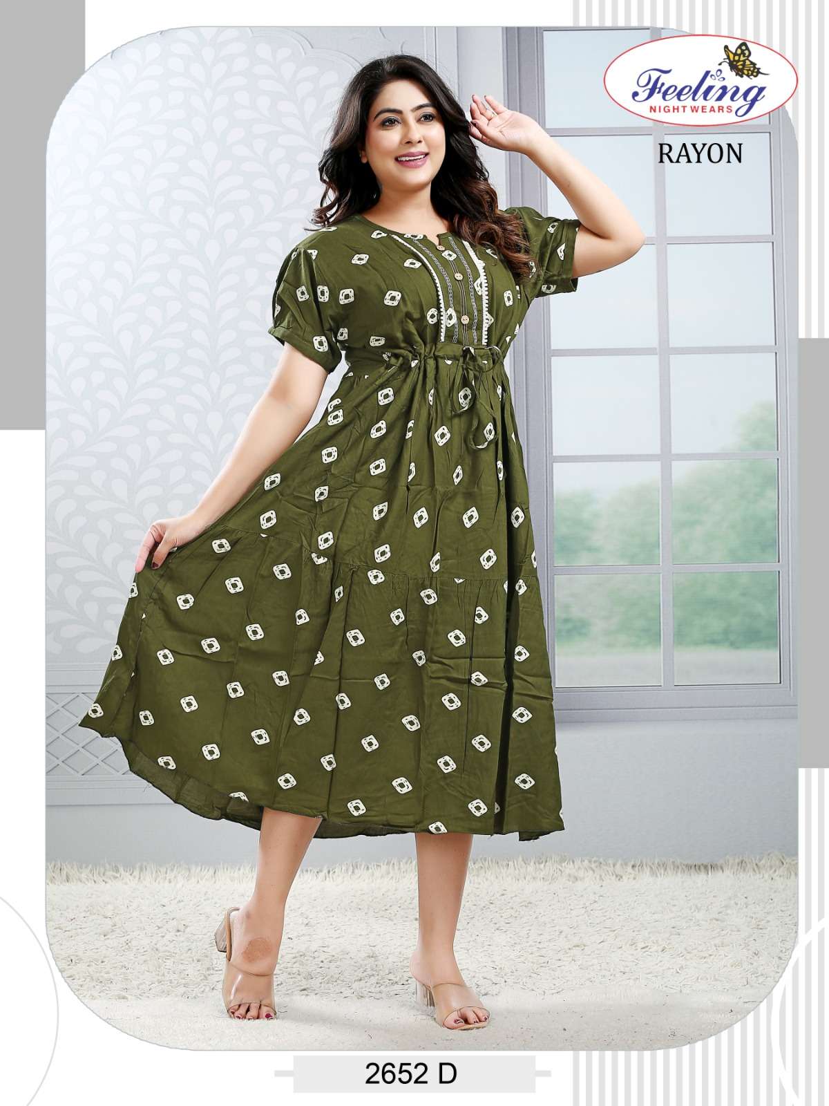 Trendy 2652 Rayon Kurti