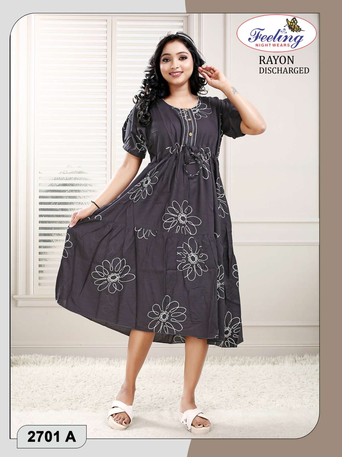 Trendy 2701 Discharge Print Rayon Kurti Wholesale - Amrah Wholesale