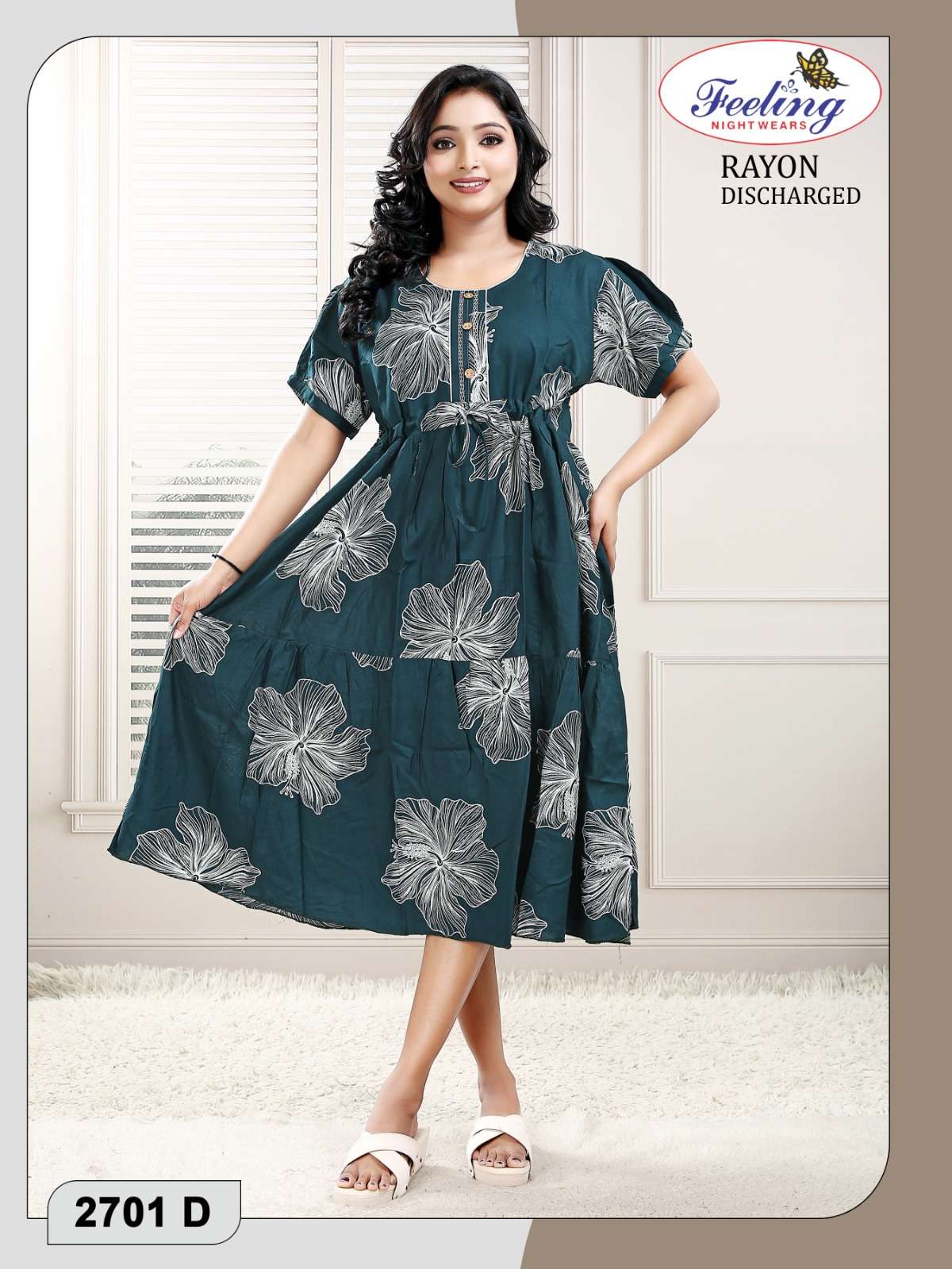 Trendy 2701 Discharge Print Rayon Kurti Wholesale - Amrah Wholesale