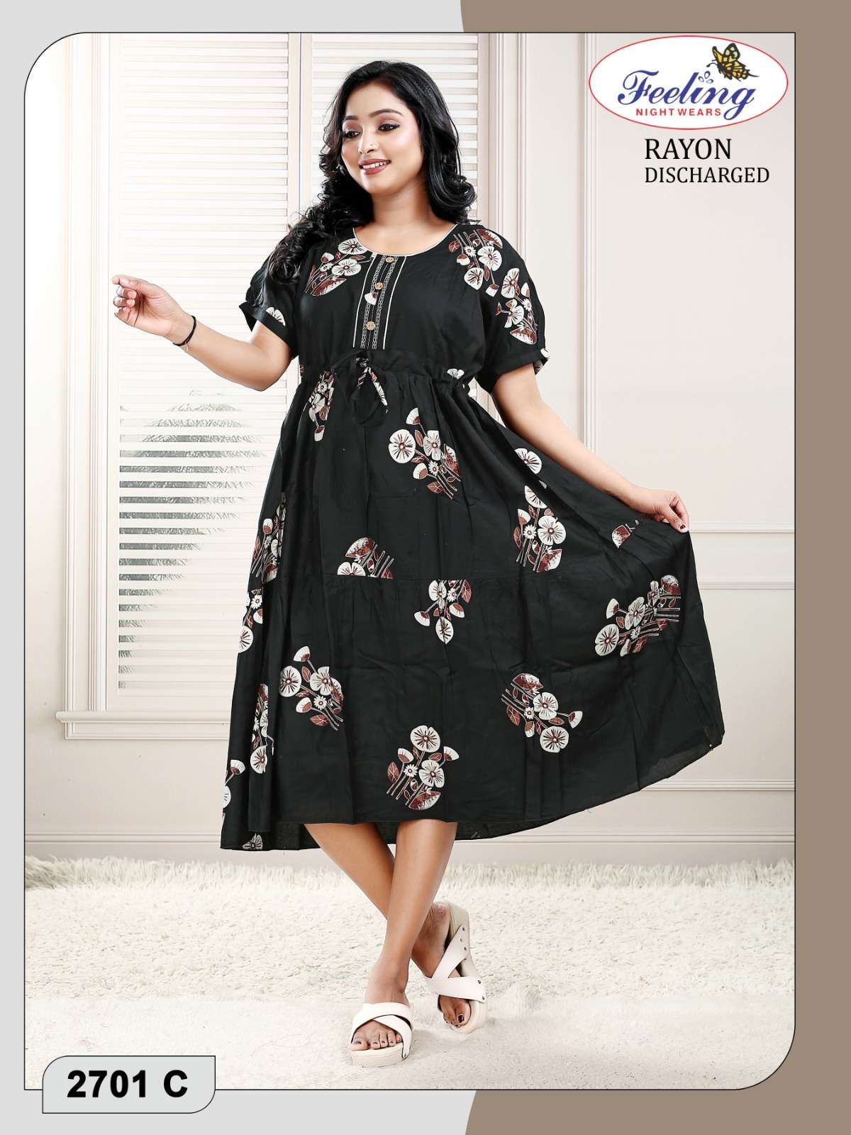 Trendy 2701 Discharge Print Rayon Kurti Wholesale - Amrah Wholesale