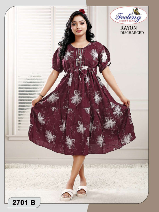 Trendy 2701 Discharge Print Rayon Kurti Wholesale - Amrah Wholesale