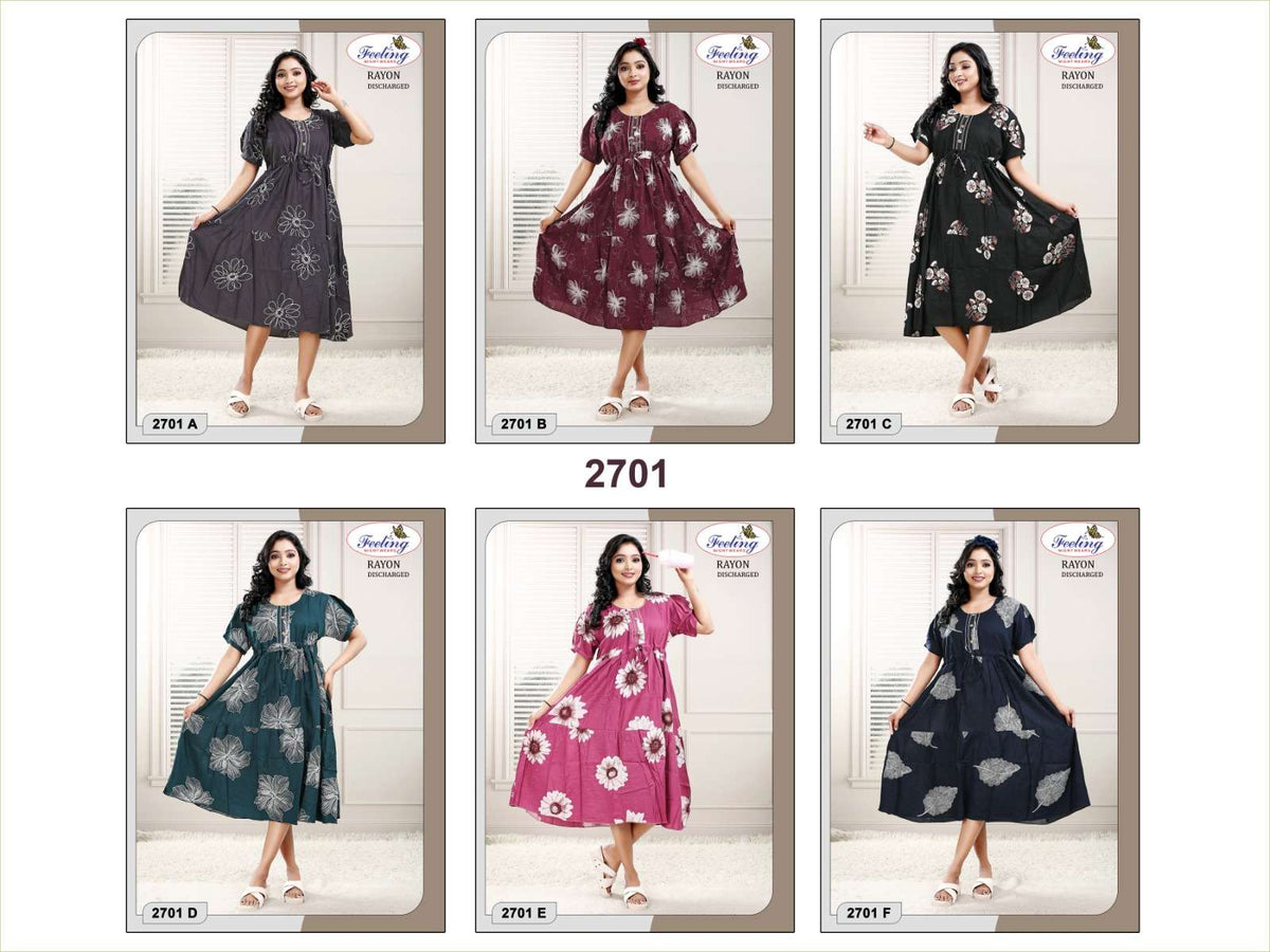 Trendy 2701 Discharge Print Rayon Kurti Wholesale - Amrah Wholesale