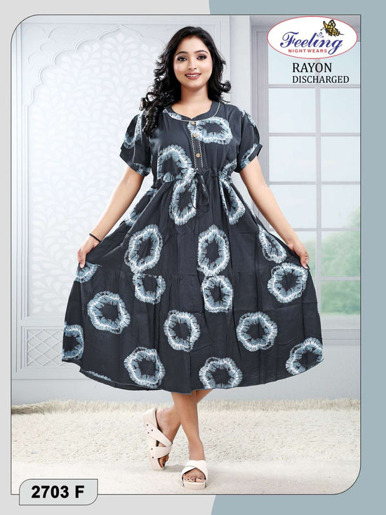 Trendy 2703 Rayon Printed Kurti