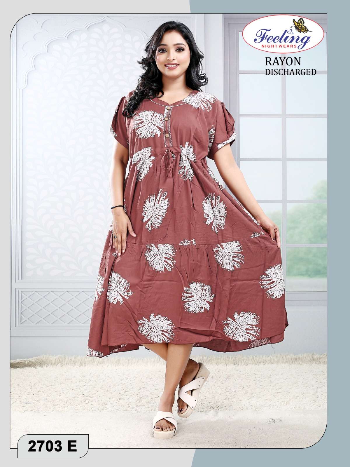 Trendy 2703 Rayon Printed Kurti