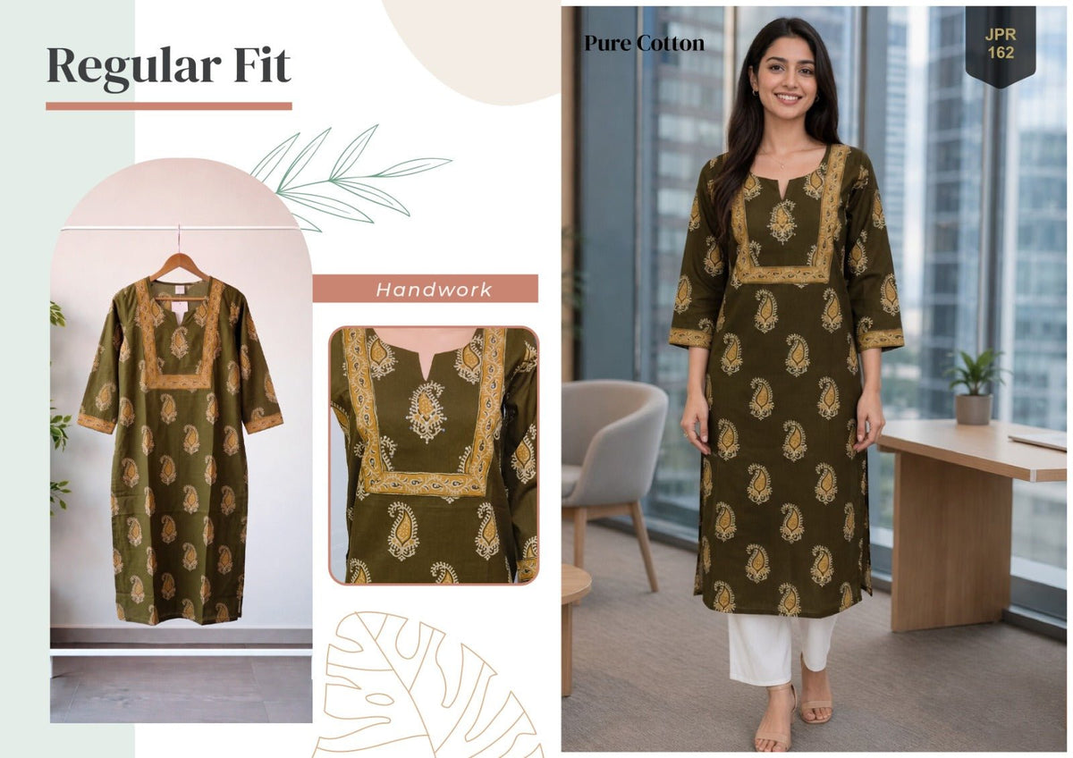 Trendy Khushi Cotton Jaipuri Printed Tops - Amrah Wholesale