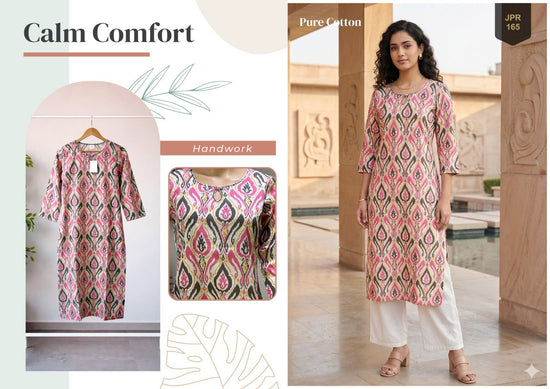 Trendy Khushi Cotton Jaipuri Printed Tops - Amrah Wholesale