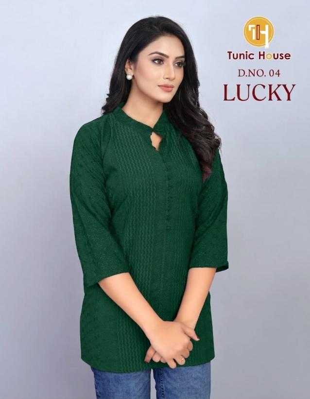Tunic House Lucky Viscose Rayon Tunic Top