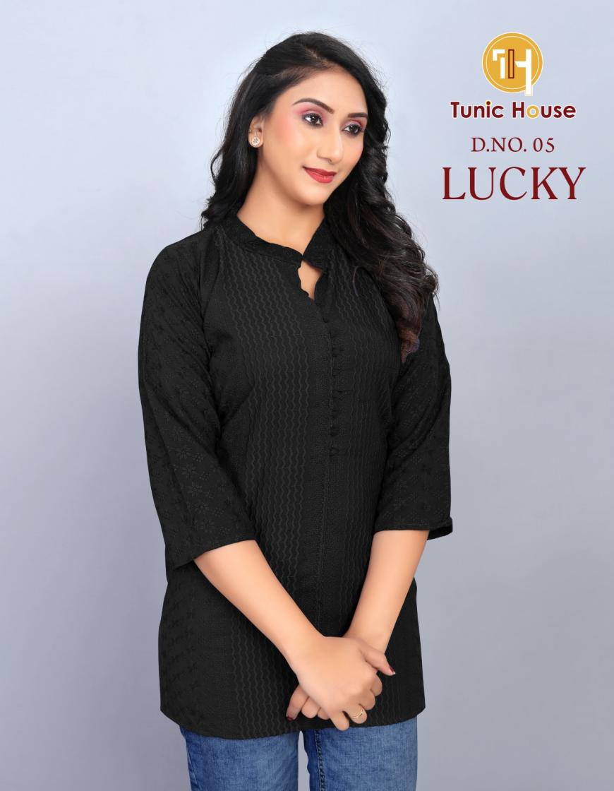 Tunic House Lucky Viscose Rayon Tunic Top
