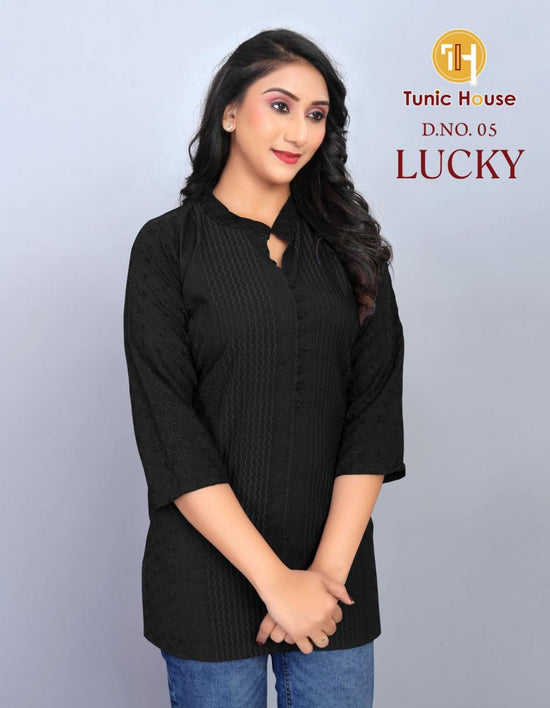 Tunic House Lucky Viscose Rayon Tunic Top