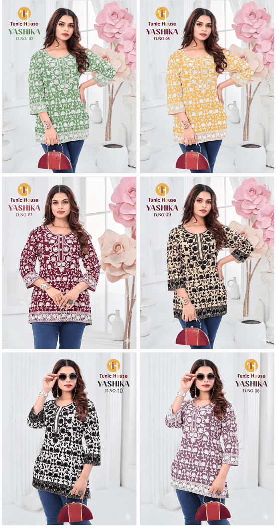 Tunic House Yashika Vol 2 Georgette Tops - Amrah Wholesale