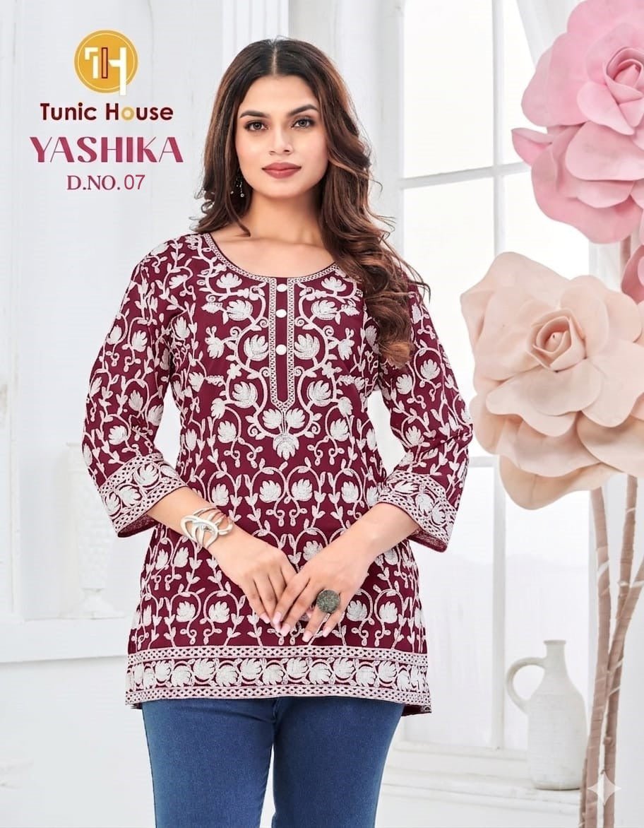 Tunic House Yashika Vol 2 Georgette Tops - Amrah Wholesale