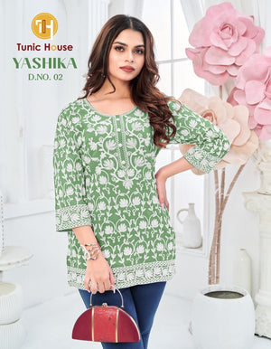 Tunic House Yashika Vol 2 Georgette Tops - Amrah Wholesale