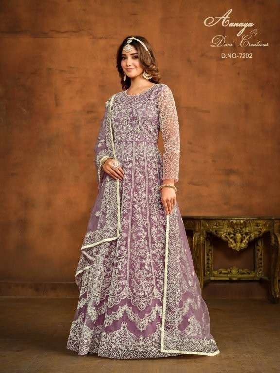 TWISHA AANAYA VOL - 172 Heavy Embroidery Net Dress Material - Amrah Wholesale