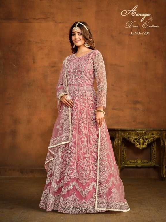 TWISHA AANAYA VOL - 172 Heavy Embroidery Net Dress Material - Amrah Wholesale