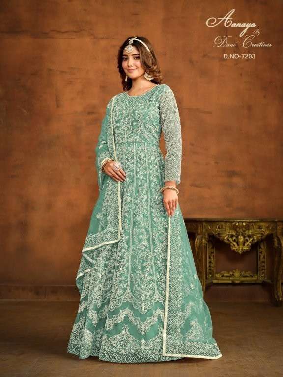 TWISHA AANAYA VOL - 172 Heavy Embroidery Net Dress Material - Amrah Wholesale