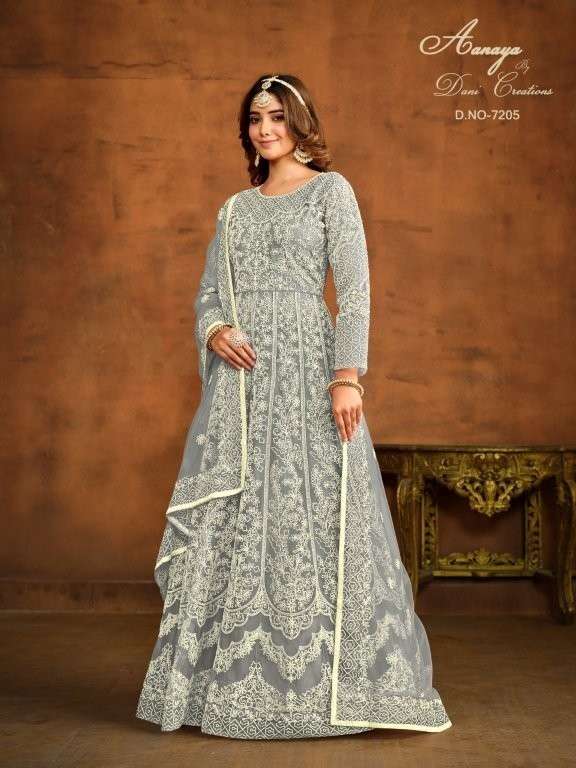 TWISHA AANAYA VOL - 172 Heavy Embroidery Net Dress Material - Amrah Wholesale