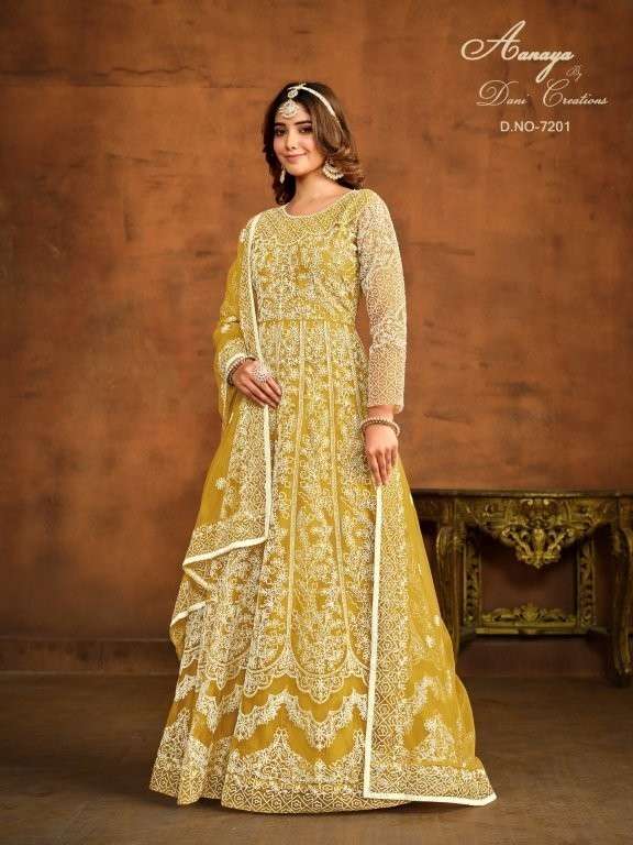 TWISHA AANAYA VOL - 172 Heavy Embroidery Net Dress Material - Amrah Wholesale
