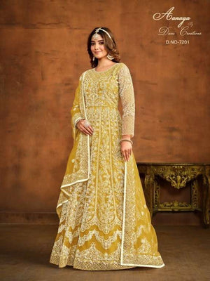 TWISHA AANAYA VOL - 172 Heavy Embroidery Net Dress Material - Amrah Wholesale