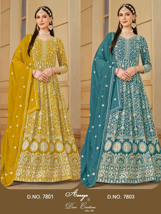TWISHA AANAYA VOL-178 Faux Georgette Embroidered Pakistani Suit - Amrah Wholesale