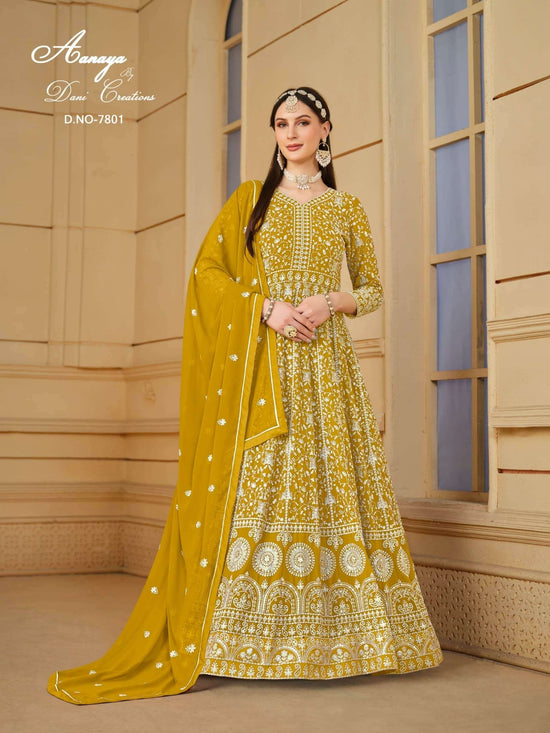 TWISHA AANAYA VOL-178 Faux Georgette Embroidered Pakistani Suit - Amrah Wholesale