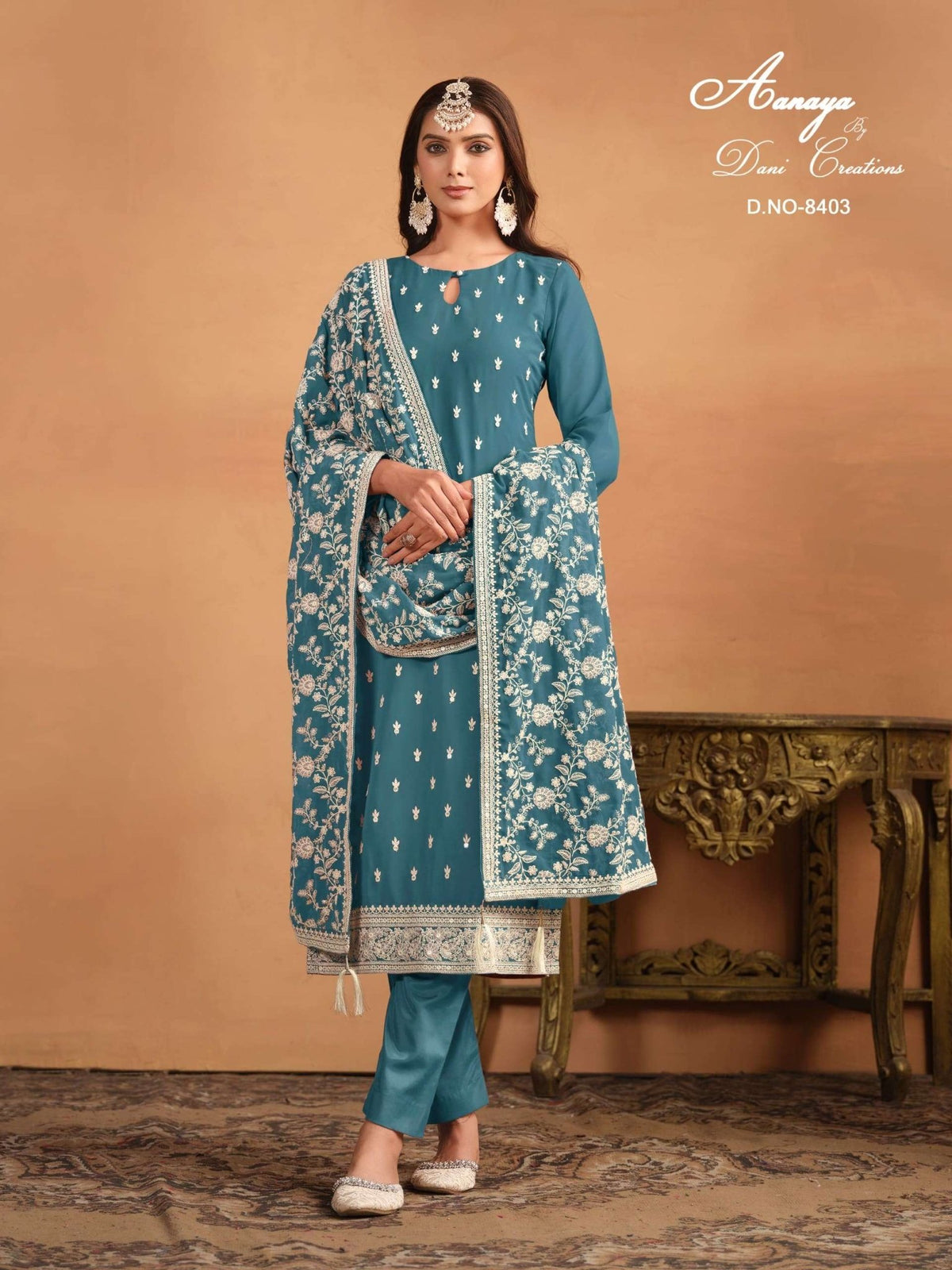 TWISHA AANAYA VOL - 184 Faux Georgette Pakistani Suit Set - Amrah Wholesale