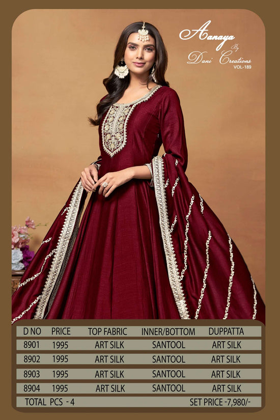 TWISHA AANAYA VOL - 189 Gown - Amrah Wholesale