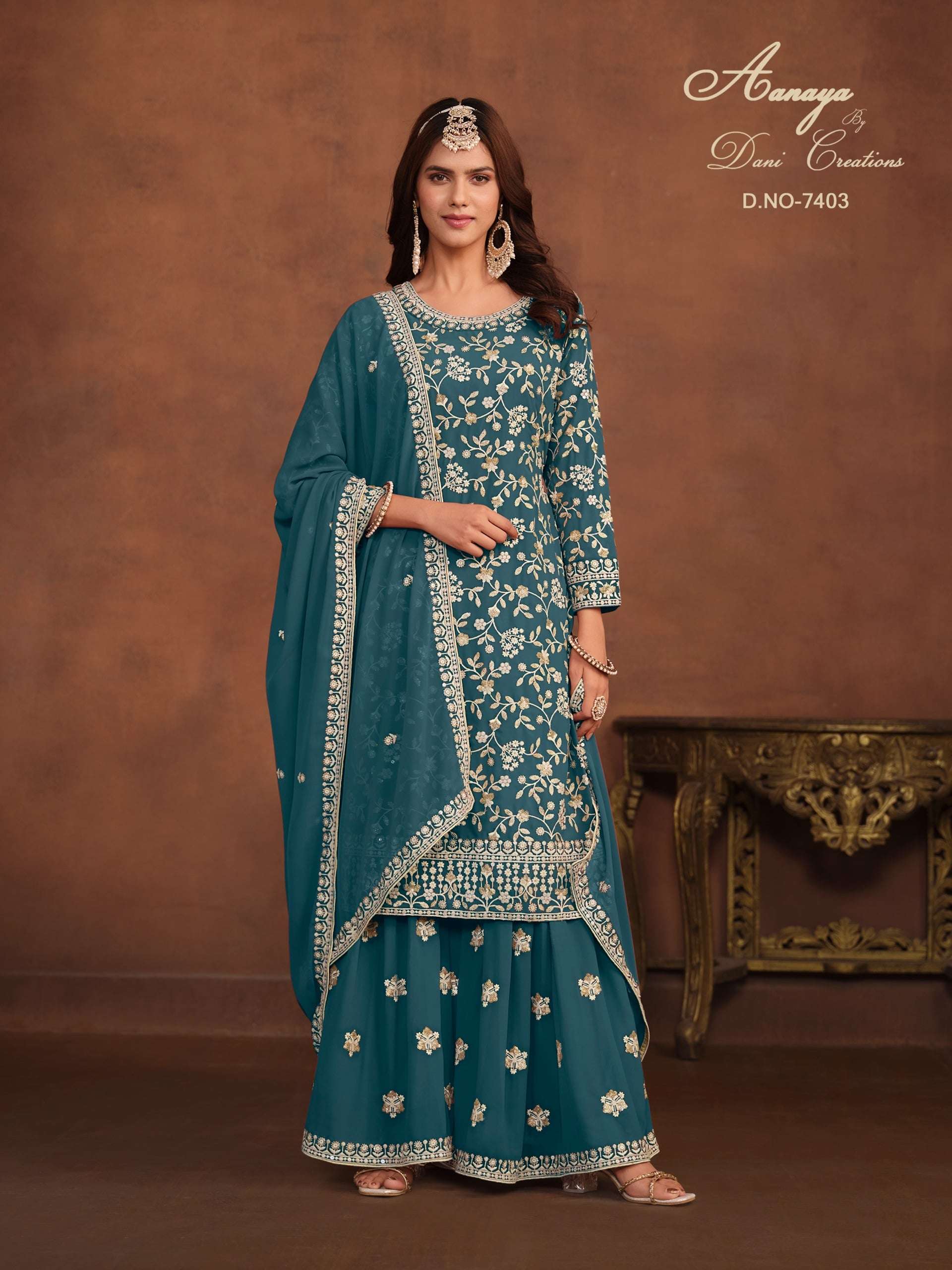 TWISHA Aanaya Vol-174 Faux Georgette Dress Material