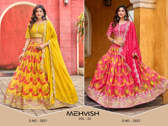 TWISHA MEHVISH VOL-22 Art Silk Embroidered Lehenga