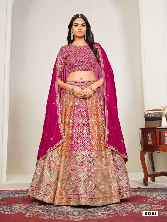 TWISHA MEHVISH VOL-35 Faux Georgette Embroidered Semi-Stitched Lehenga