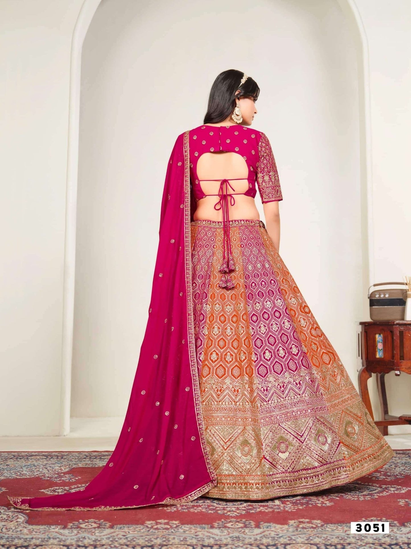 TWISHA MEHVISH VOL-35 Faux Georgette Embroidered Semi-Stitched Lehenga - Amrah Wholesale