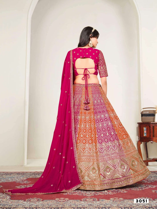 TWISHA MEHVISH VOL-35 Faux Georgette Embroidered Semi-Stitched Lehenga - Amrah Wholesale