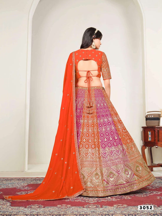 TWISHA MEHVISH VOL-35 Faux Georgette Embroidered Semi-Stitched Lehenga - Amrah Wholesale