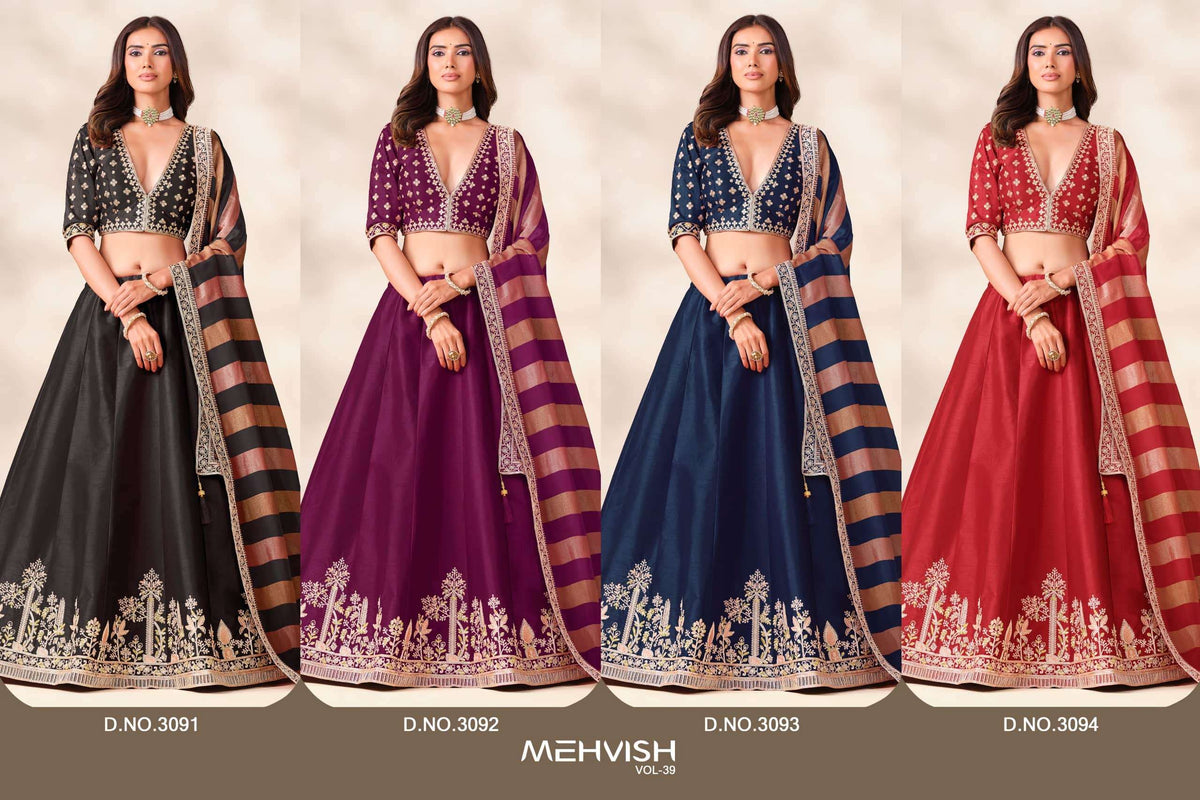 Twisha Mehvish Vol-39 Art Silk Embroidered Lehenga