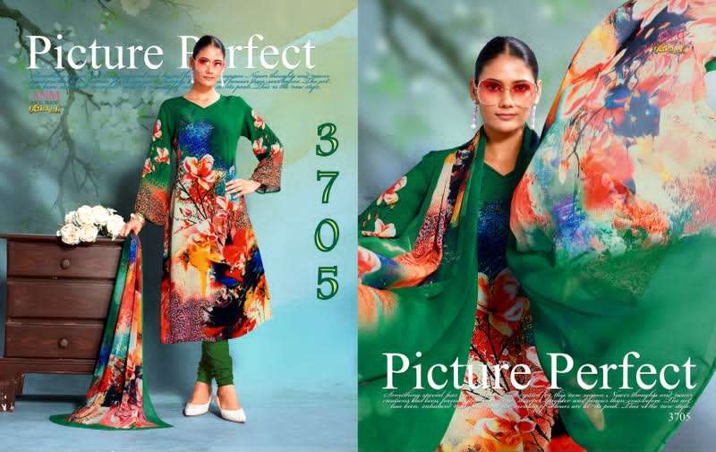 Vaishali Fashion 3700 Series Pure Crape Digital Printed Dress Material - Amrah Wholesale