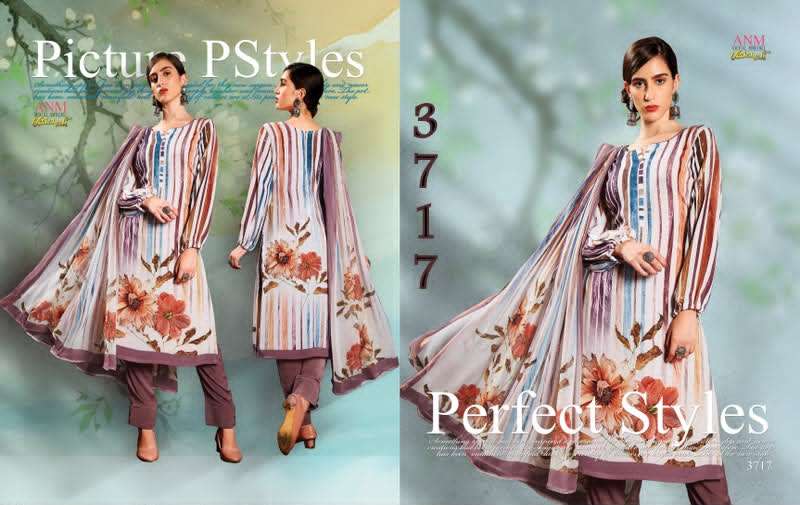 Vaishali Fashion 3700 Series Pure Crape Digital Printed Dress Material - Amrah Wholesale