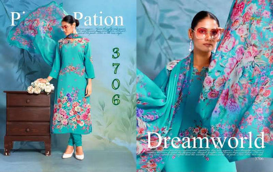 Vaishali Fashion 3700 Series Pure Crape Digital Printed Dress Material - Amrah Wholesale