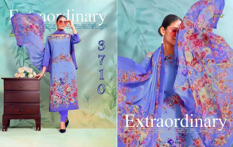 Vaishali Fashion 3700 Series Pure Crape Digital Printed Dress Material - Amrah Wholesale